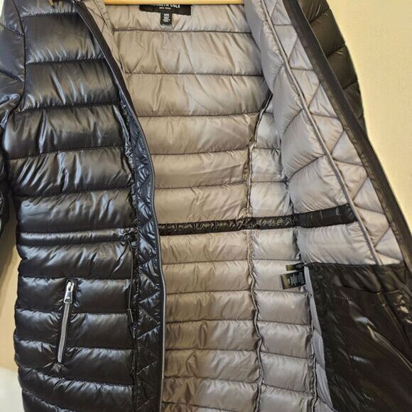 Kenneth Cole Ladies' Quilted Anorak Jacket Color Black / Size Small / New - Picture 5 of 13